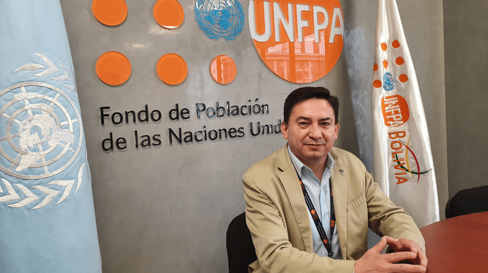 Daniel Rojas Loayza, Responsable en Salud Materna del Fondo de Población de las Naciones Unidas - UNFPA en Bolivia.