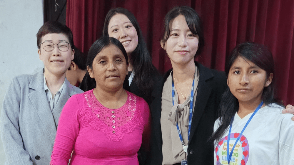 Jiyoung Yang, Sub Directora de KOICA destacó el trabajo de formación de brigadistas para la prevención de la violencia en Cochabamba.