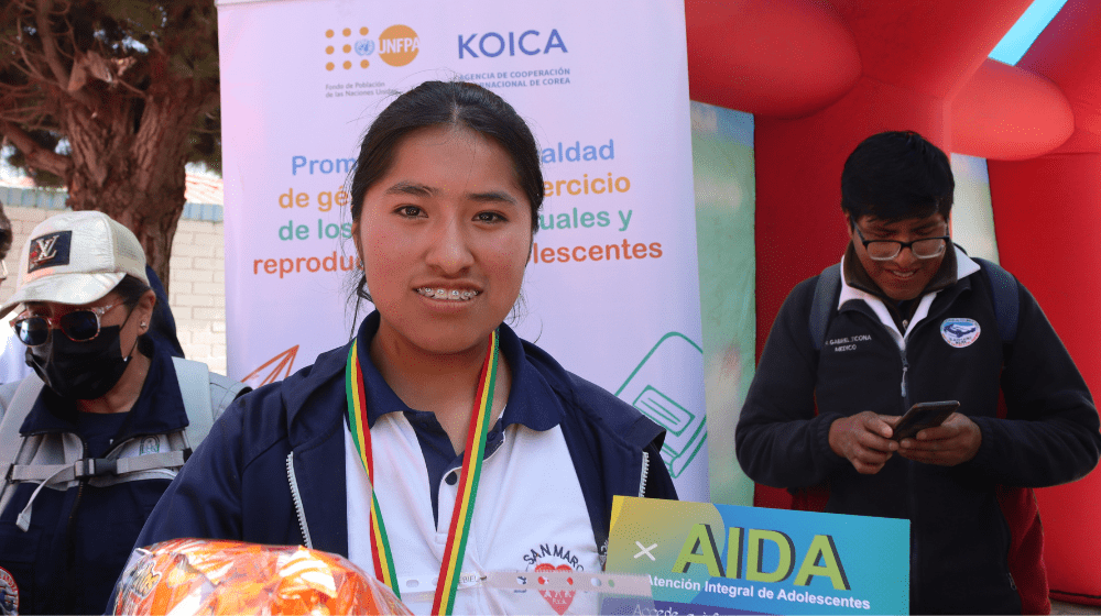 Estudiantes de unidades educativas de El Alto participaron de una carrera que promovió mayor conocimiento de los AIDA.