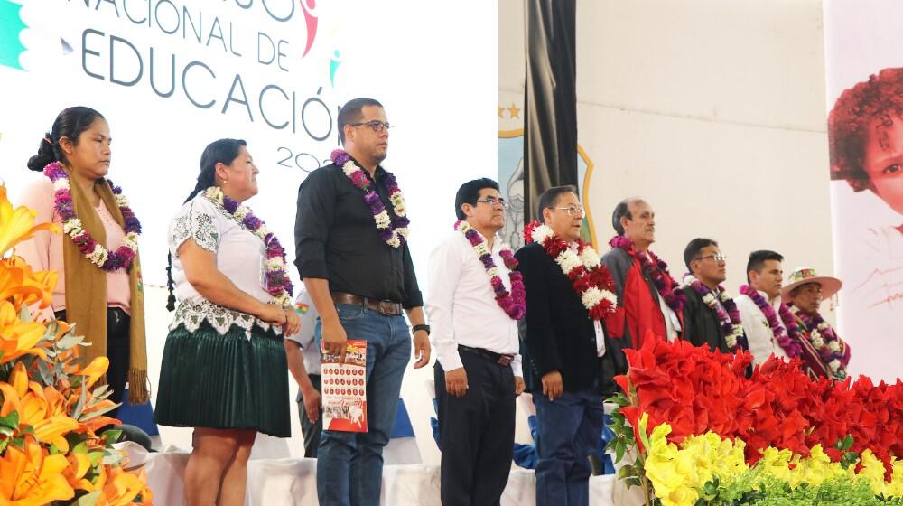 Inauguración del 1º Congreso Plurinacional de Educación.