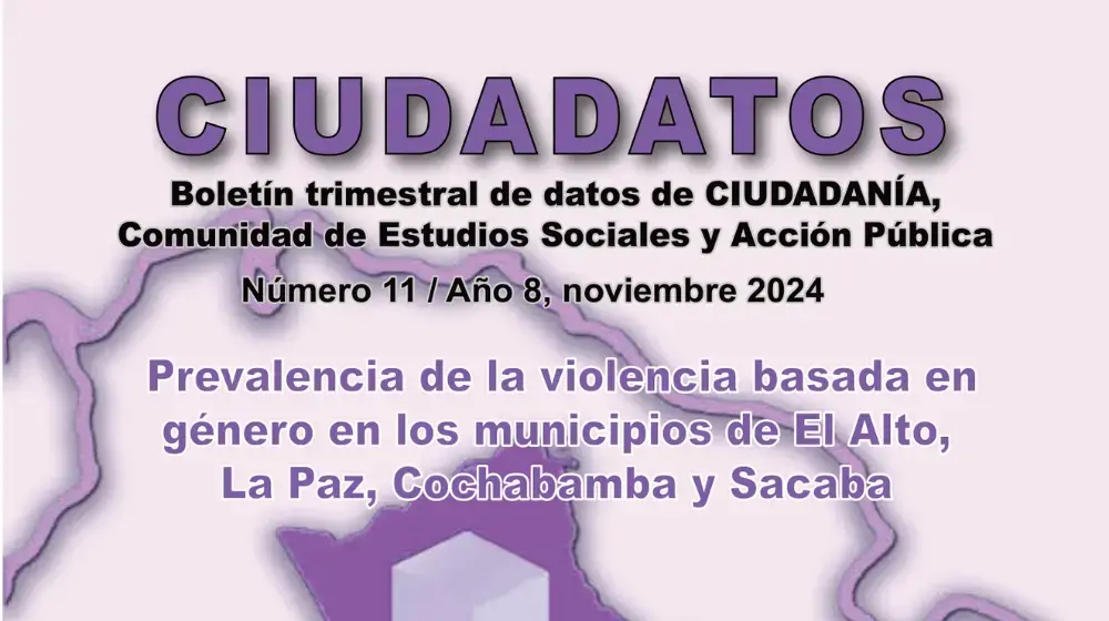 Prevalencia de la violencia basada en género en los municipios de El Alto, La Paz, Cochabamba y Sacaba