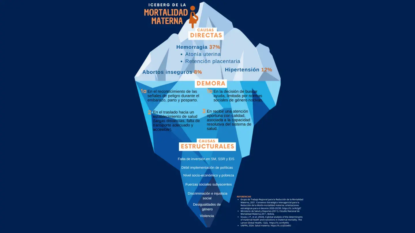 La muerte materna es invisible y en algunos contextos  sólo se observa la punta del iceberg