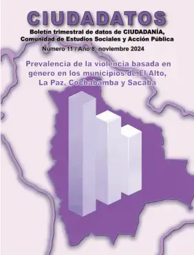 Prevalencia de la violencia basada en género en los municipios de El Alto, La Paz, Cochabamba y Sacaba