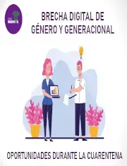 BRECHA DIGITAL DE GÉNERO Y GENERACIONAL