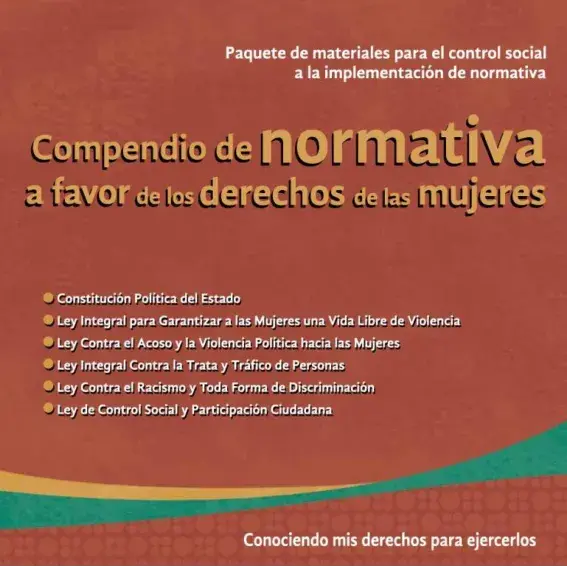 Compendio de normativa a favor de los derechos de las mujeres