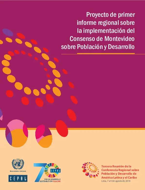 Proyecto de primer informe regional sobre la  implementación del Consenso de Montevideo sobre Población y Desarrollo