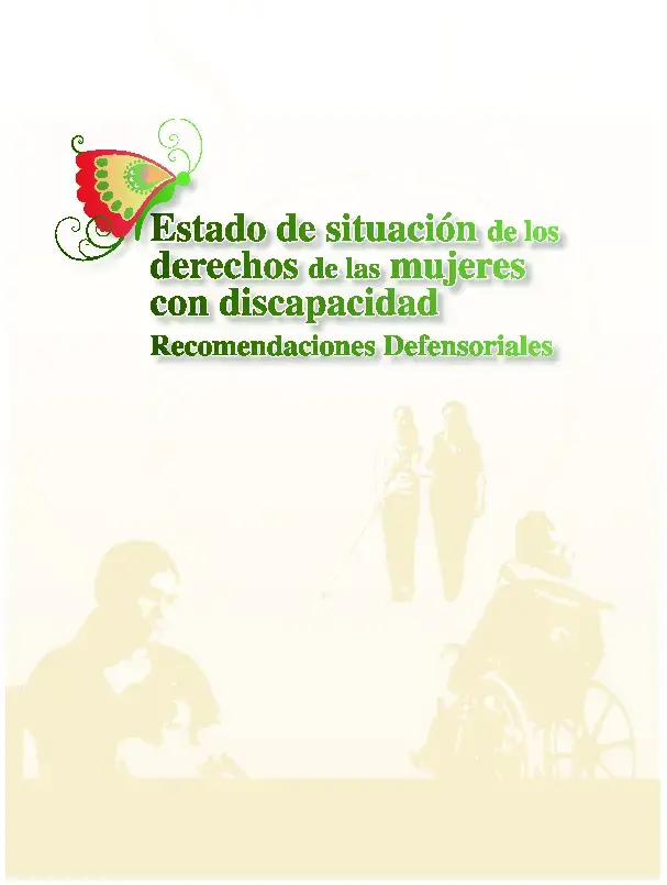 Estado de situación de los derechos de las mujeres con discapacidad - Recomendaciones Defensoriales