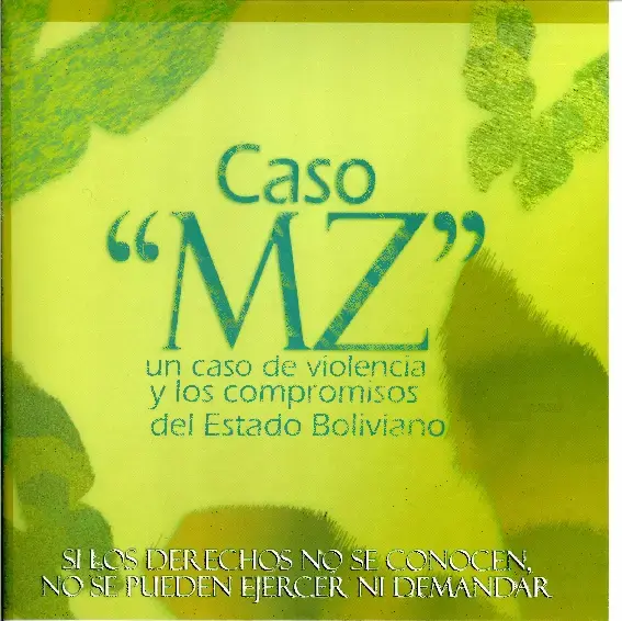 Caso "MZ" un caso de violencia y los compromisos del Estado Boliviano